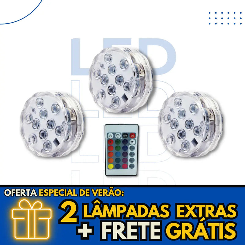 Lâmpada LED Subaquática - 100% Aprova d'água [COMPRE 2 LEVE 3]